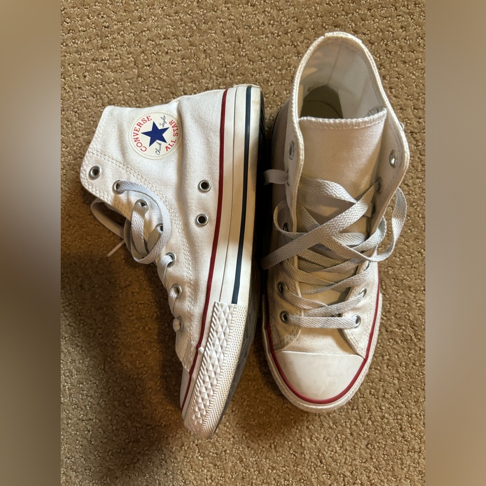 white high top converse - kids